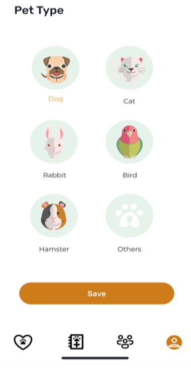 Type of pet
